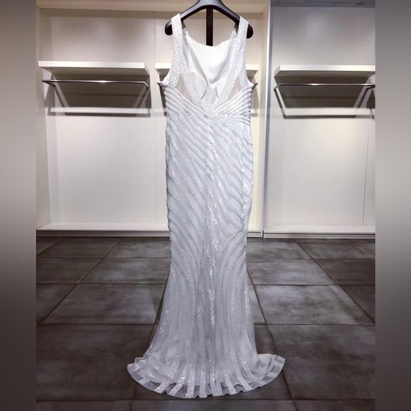 US 12 Rachel Gilbert Milla Gown NWOT - Picture 11 of 14